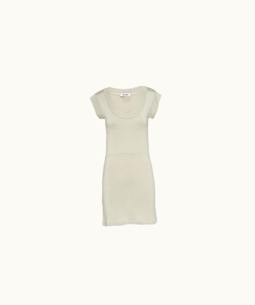 Miu Miu Miu Miu Cashmere And Silk Dress