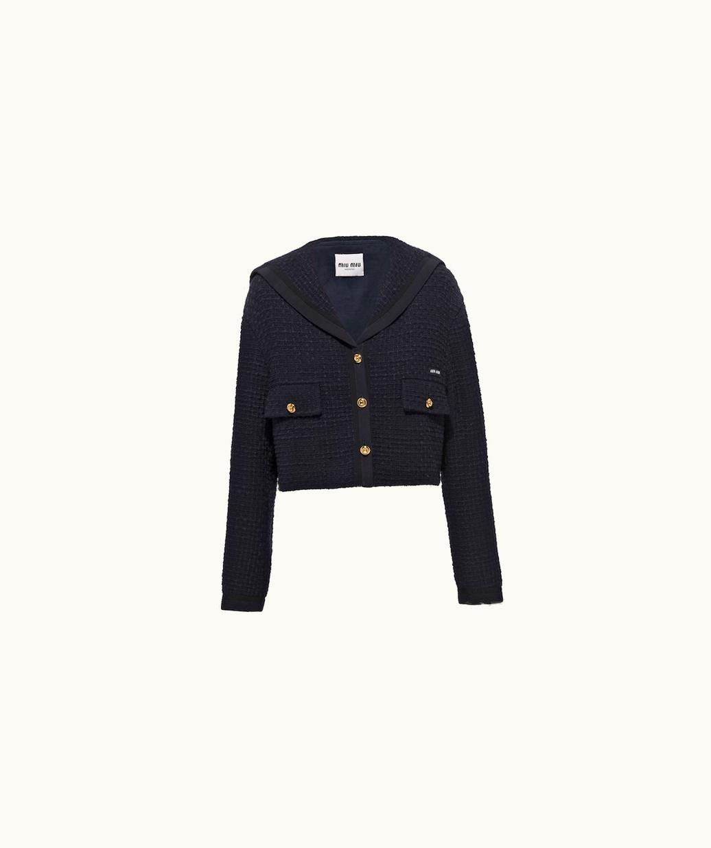 Miu Miu Miu Miu Single-Breasted Tweed Jacket UZ0153110