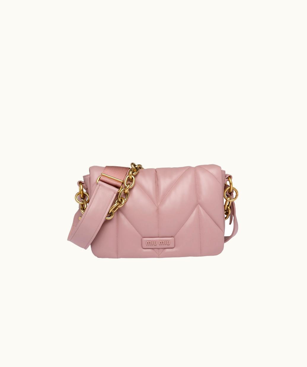 Miu Miu Miu Miu Quilted Nappa Leather Shoulder Bag UZ0153125