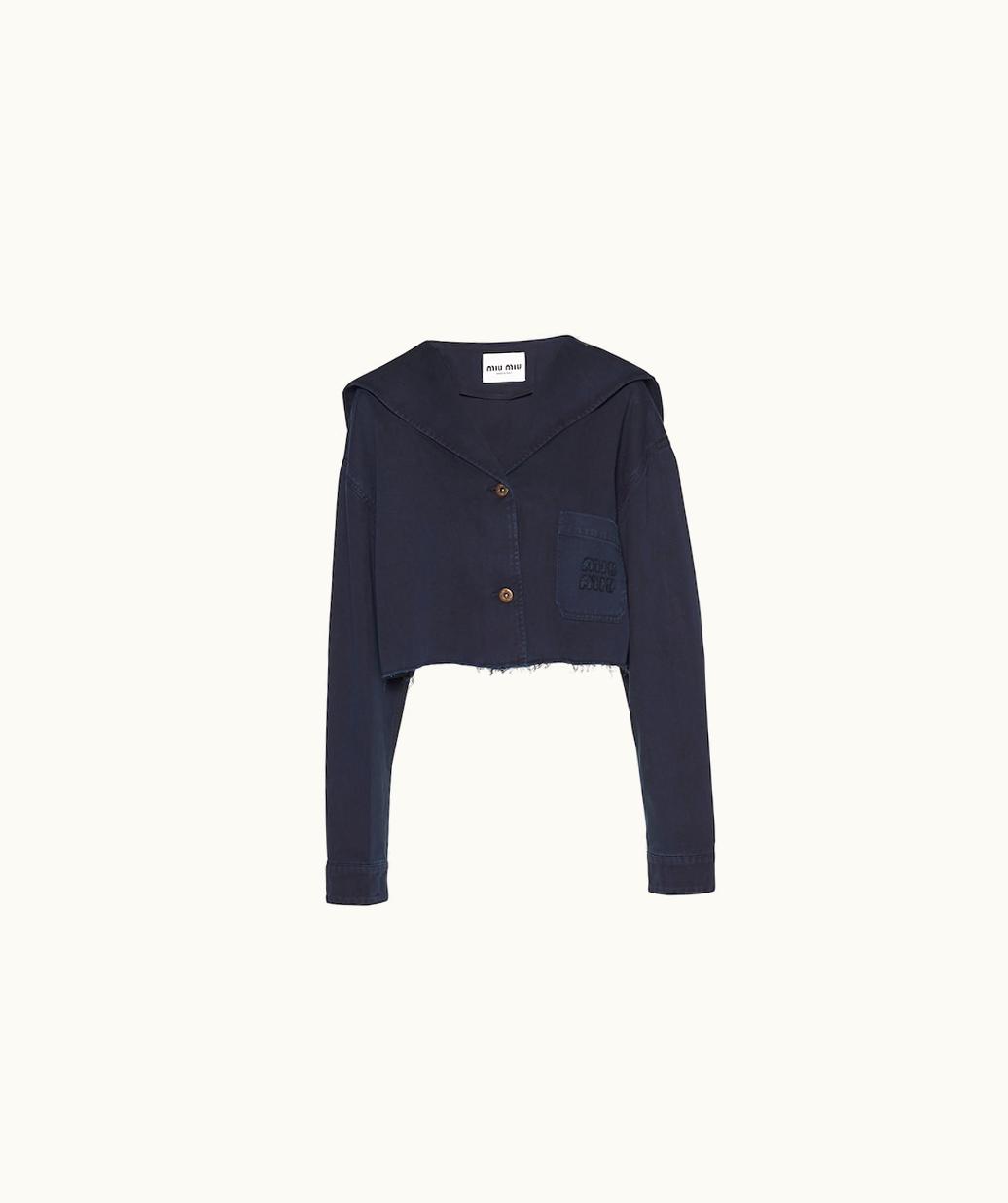 Miu Miu Miu Miu Drill Blouson Jacket UZ0153131