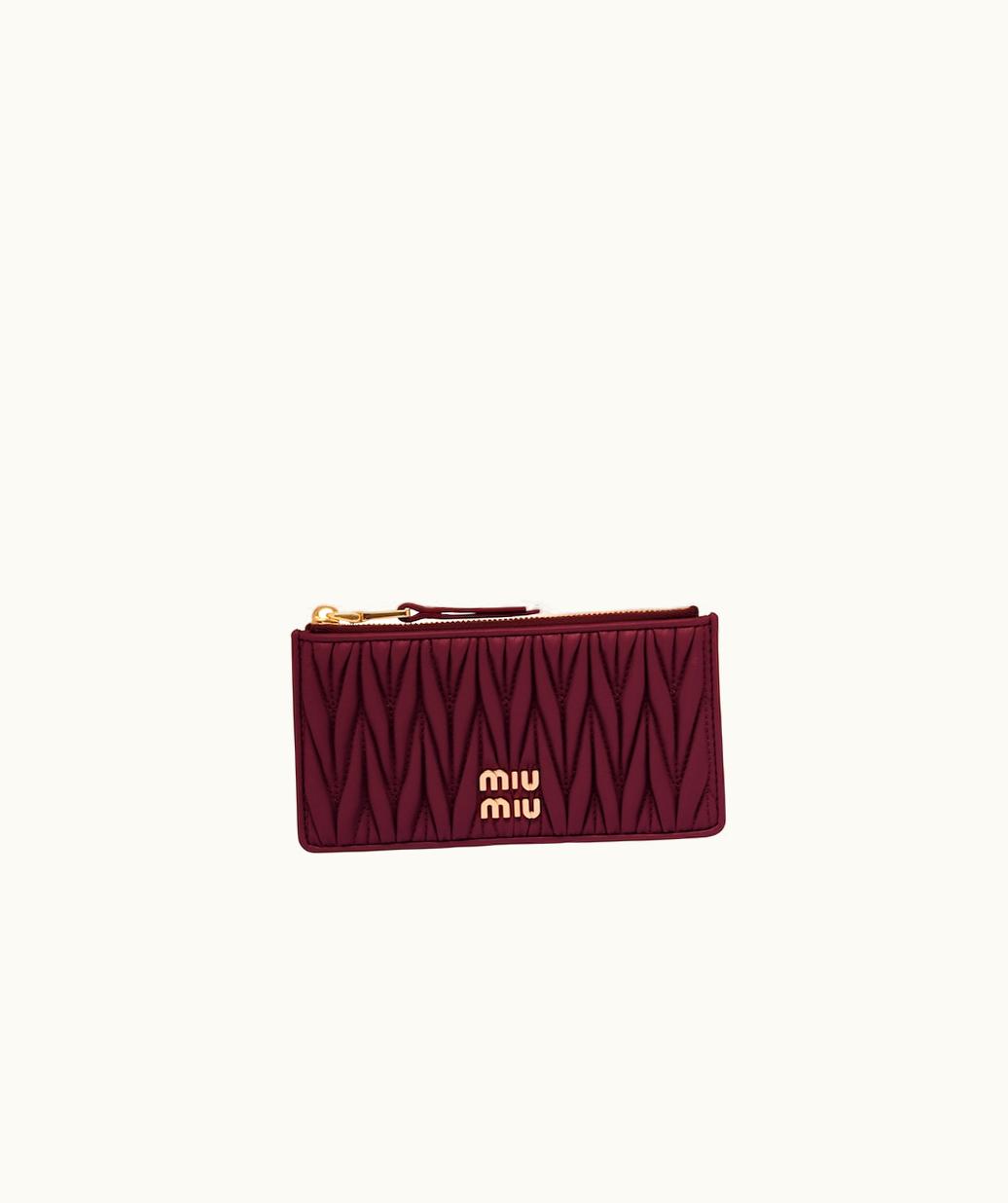 Miu Miu Miu Miu Matelassé Nappa Leather Envelope Wallet UZ0153133