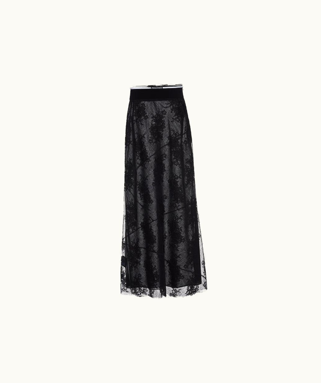 Miu Miu Miu Miu Long Lace Skirt UZ0153161