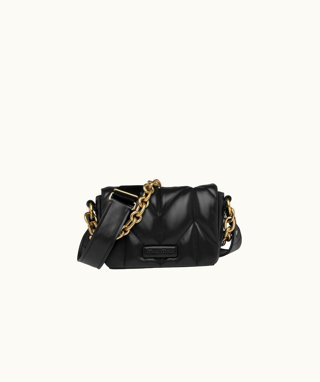 Miu Miu Miu Miu Quilted Nappa Leather Shoulder Bag UZ0153166