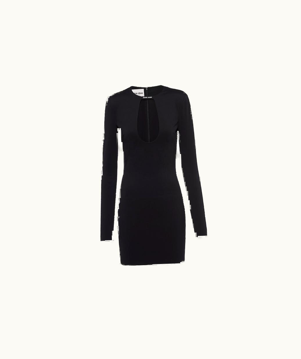 Miu Miu Miu Miu Stretch Jersey Mini-Dress