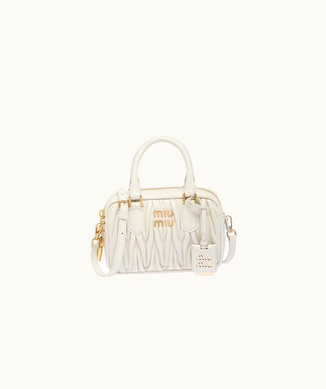 Miu Miu Miu Miu Matelassé Nappa Leather Top-Handle Bag UZ0153175