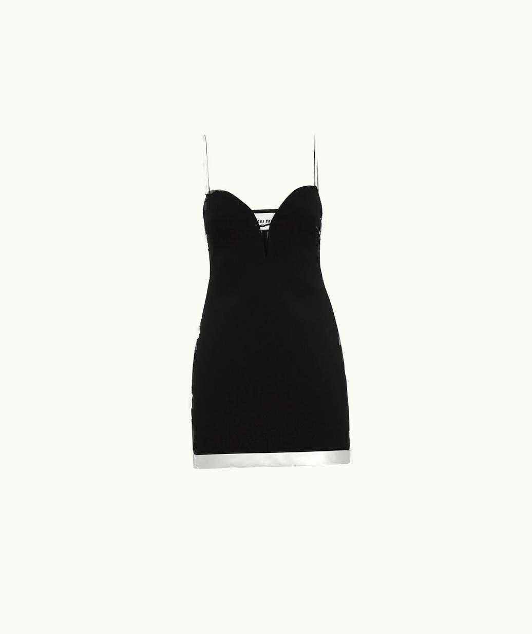 Miu Miu Miu Miu Grain De Poudre Short Dress