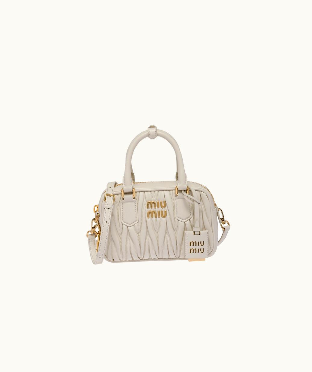 Miu Miu Miu Miu Matelassé Nappa Leather Top-Handle Bag UZ0153197