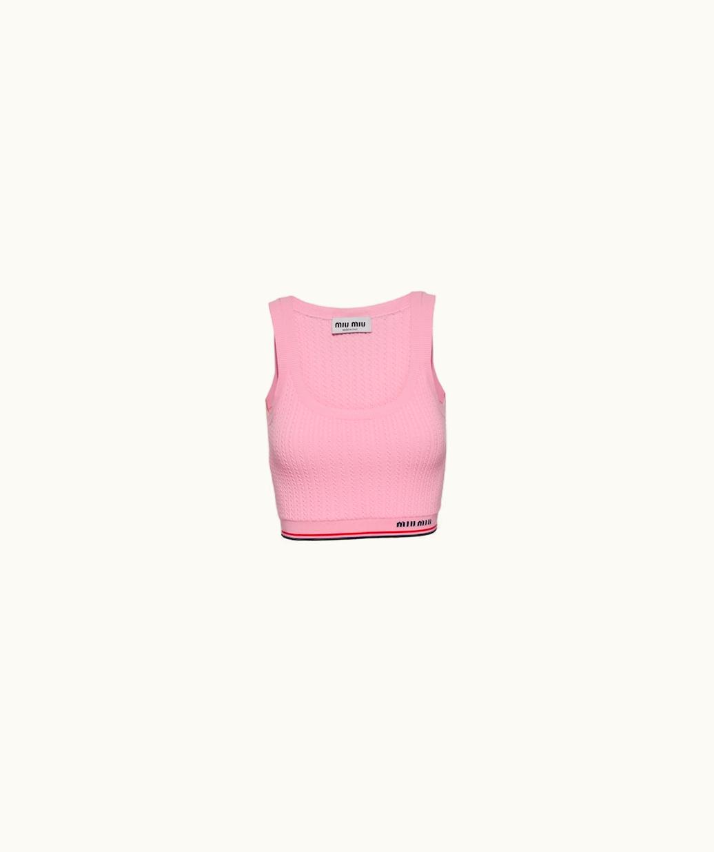 Miu Miu Miu Miu Sleeveless Viscose Top