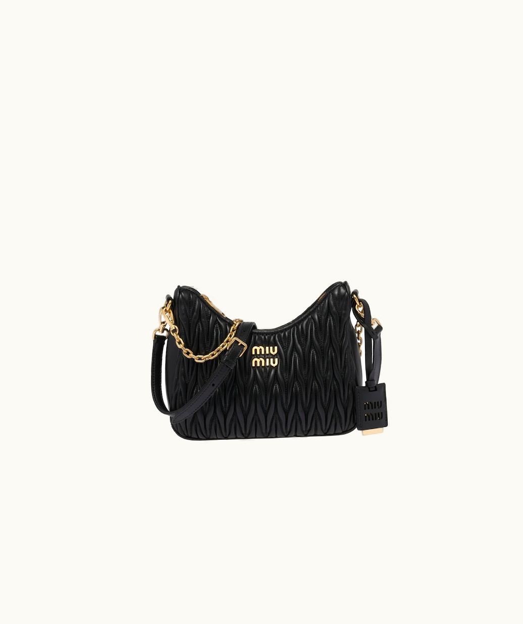 Miu Miu Miu Miu Matelassé Nappa Leather Shoulder Bag UZ0153229
