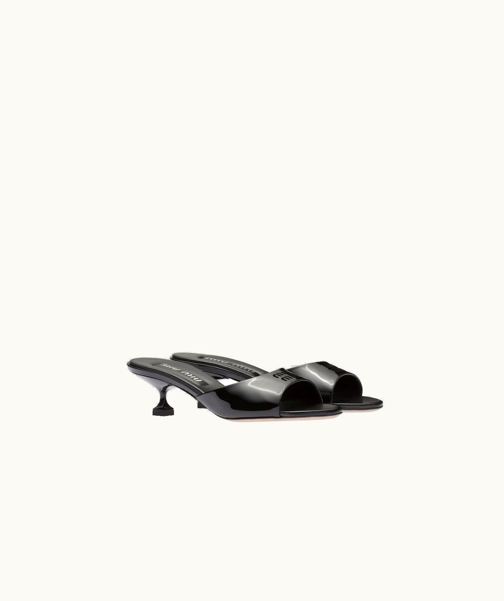 Miu Miu Miu Miu Patent Leather Sandals UZ0153230