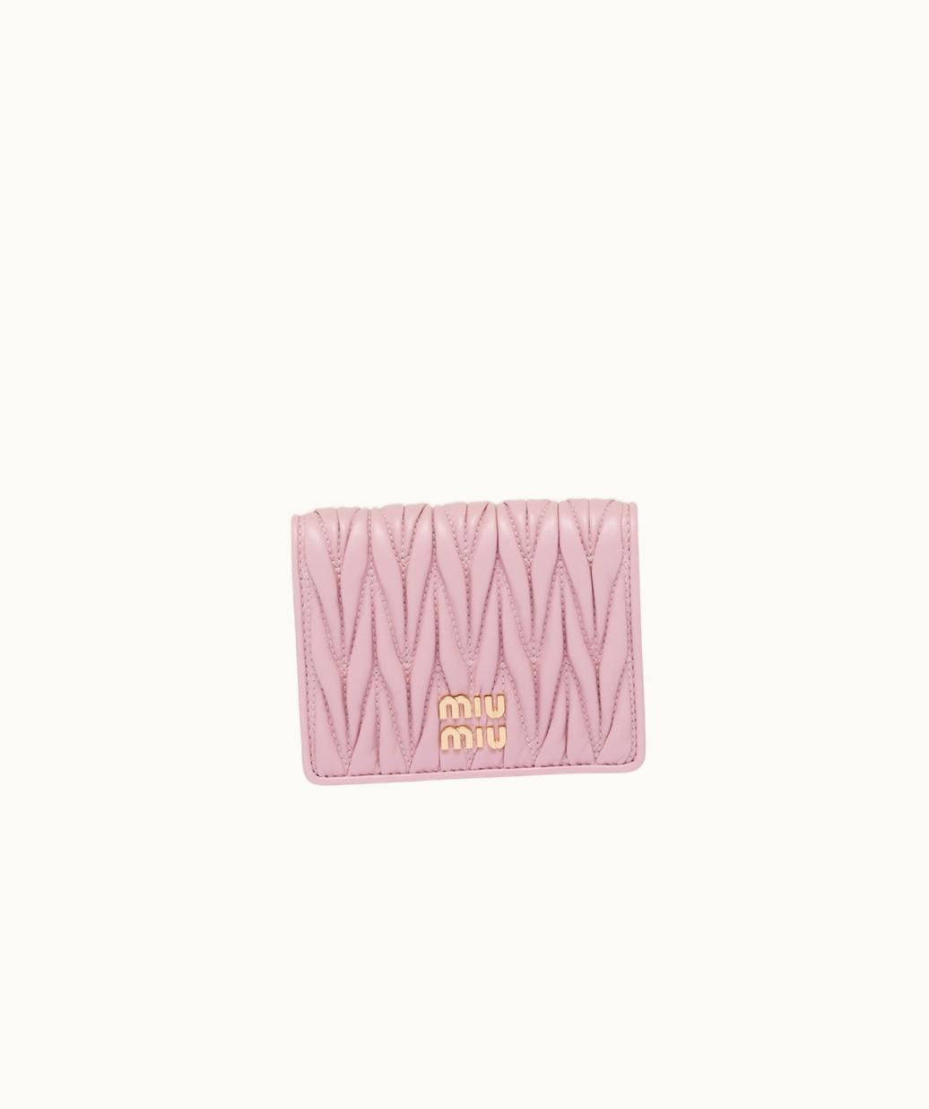 Miu Miu Miu Miu Small Matelassé Nappa Leather Wallet UZ0153261