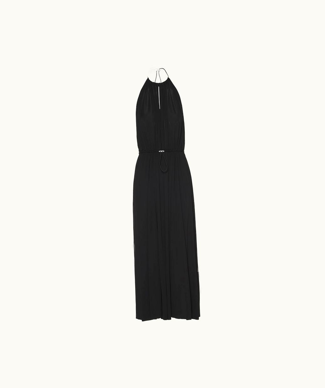 Miu Miu Miu Miu Organzine Halter Midi-Dress