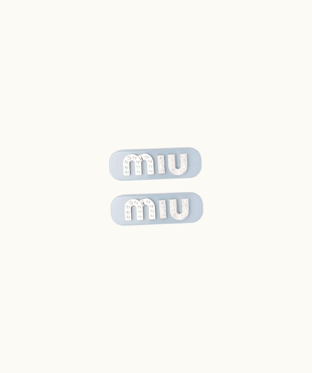 Miu Miu Miu Miu Plexiglas And Metal Hair Clip UZ0153268