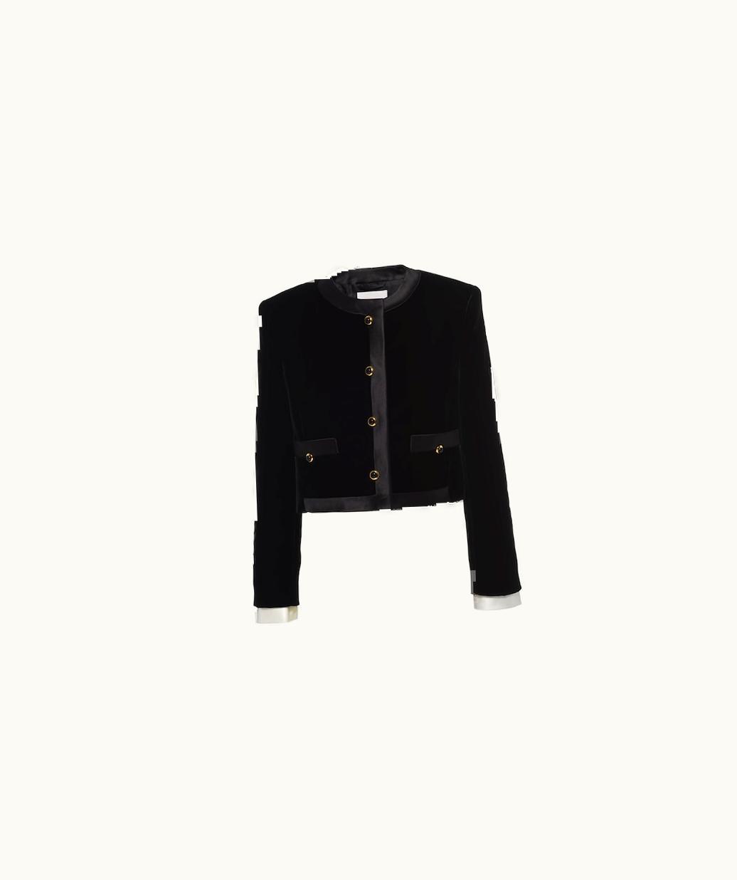 Miu Miu Miu Miu Velvet Single-Breasted Jacket