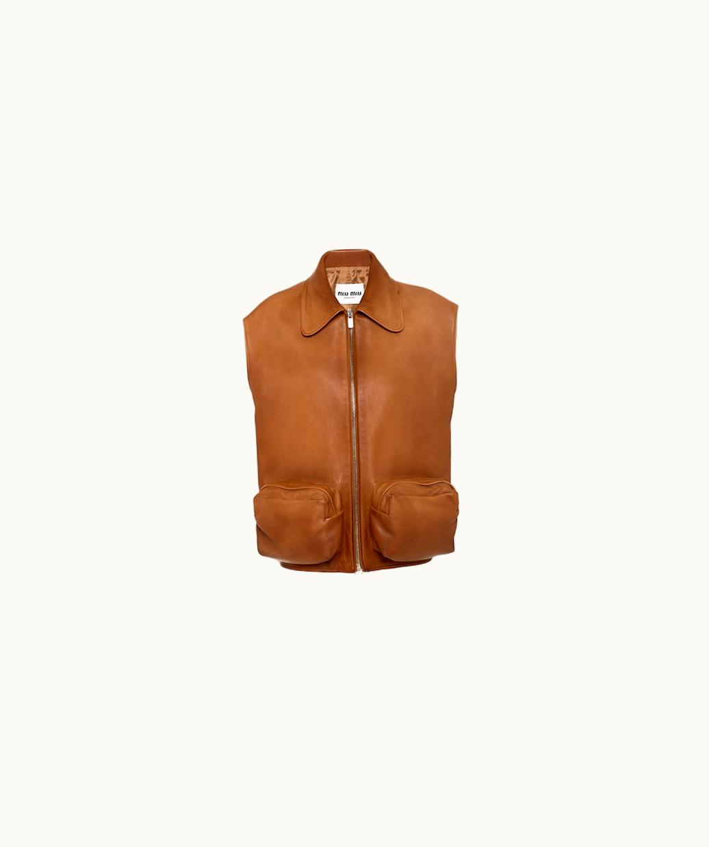 Miu Miu Miu Miu Nappa Leather Vest UZ0153277