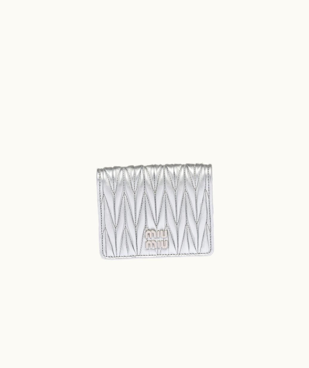 Miu Miu Miu Miu Small Matelassé Nappa Leather Wallet UZ0153294