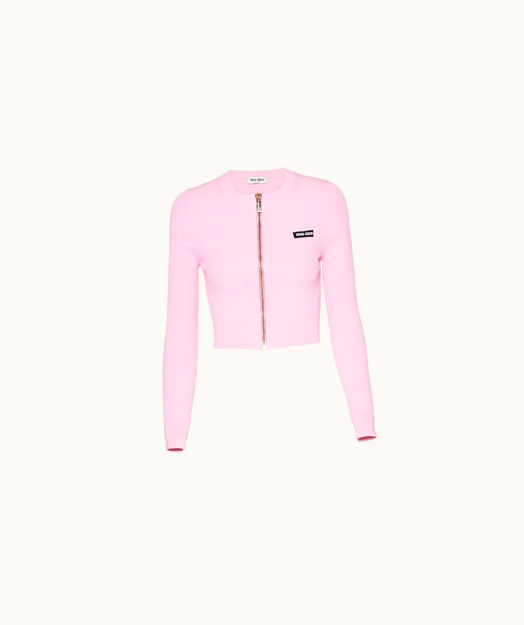 Miu Miu Miu Miu Viscose Crew-Neck Cardigan