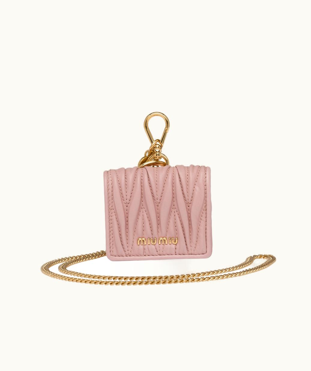 Miu Miu Miu Miu Matelassé Nappa Leather Airpods Pro Case UZ0153309