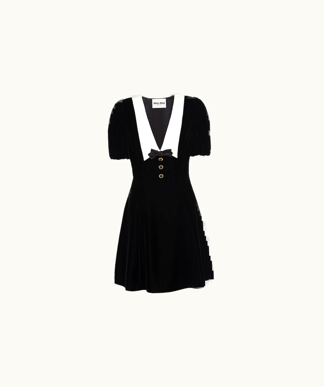 Miu Miu Miu Miu Velvet Mini Dress