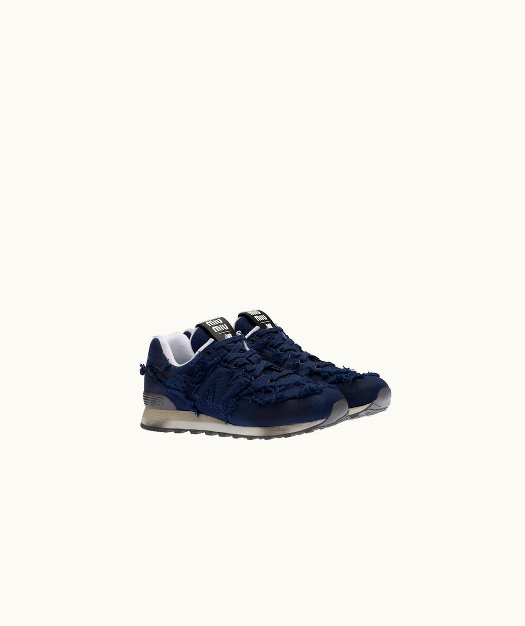 Miu Miu Miu Miu New Balance 574 X Miu Miu Denim Sneakers UZ0153339