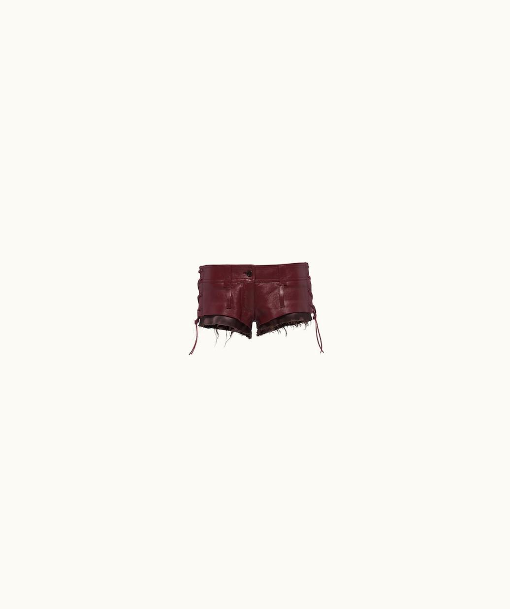 Miu Miu Miu Miu Nappa Leather Shorts UZ0153360
