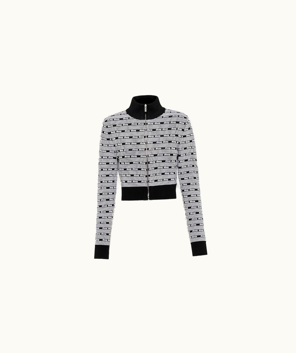 Miu Miu Miu Miu Viscose Turtleneck Cardigan