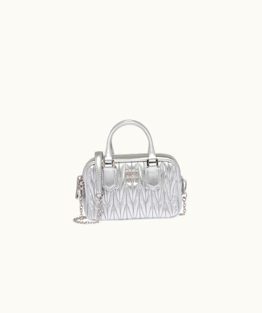 Miu Miu Miu Miu Matelassé Nappa Leather Top-Handle Mini-Bag UZ0153387