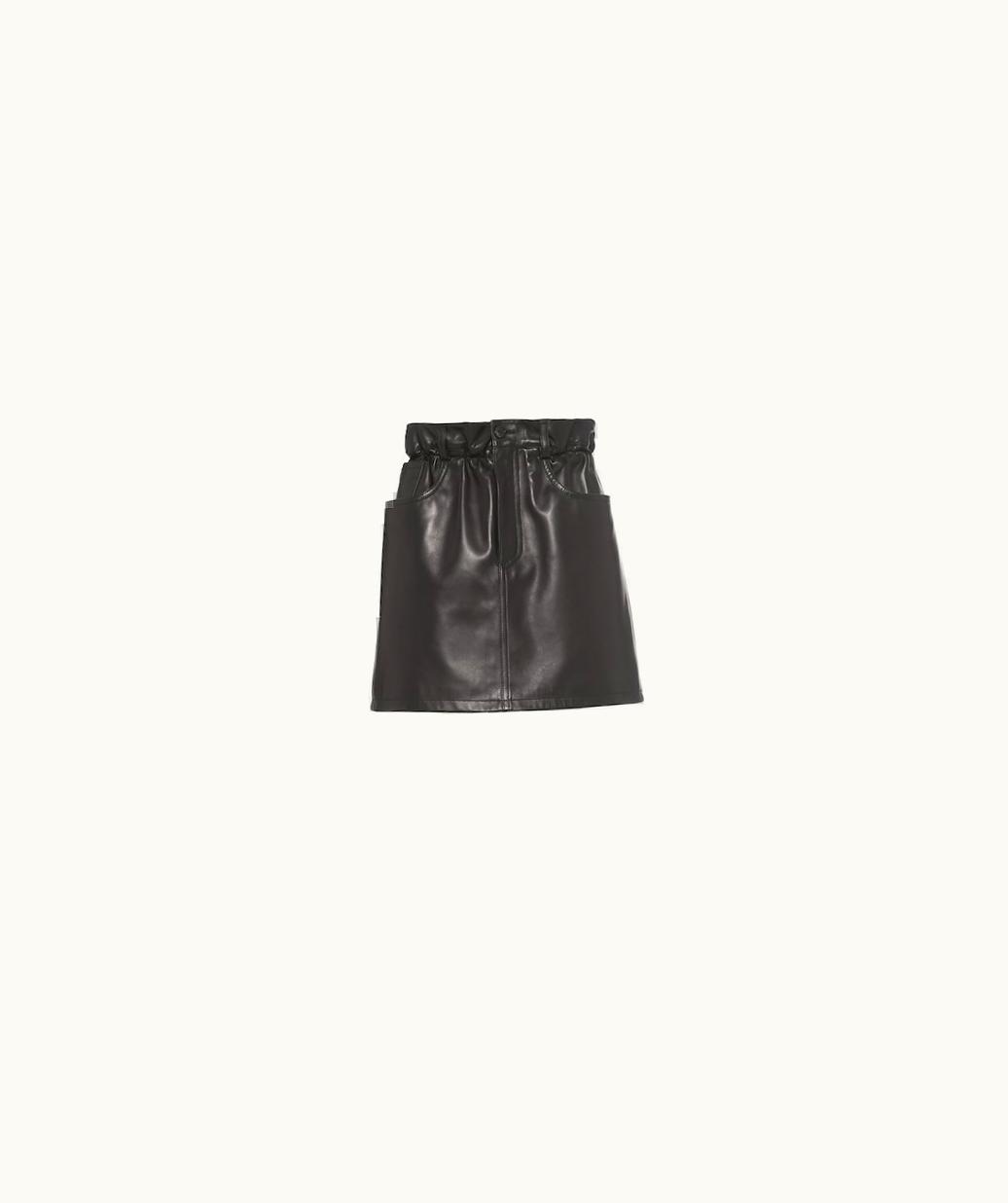 Miu Miu Miu Miu Nappa Leather Skirt UZ0153392