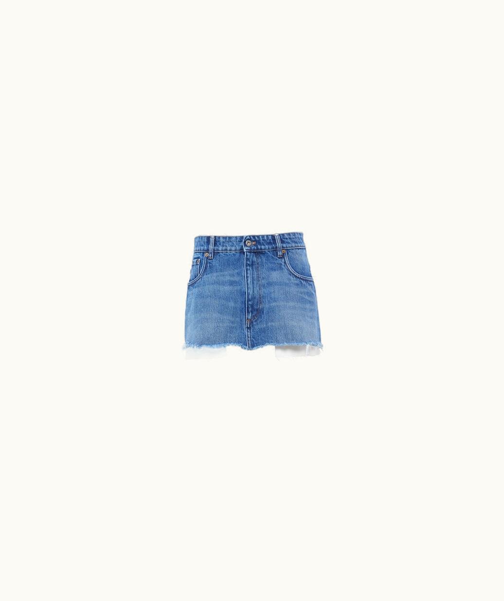 Miu Miu Miu Miu Denim Miniskirt UZ0153394