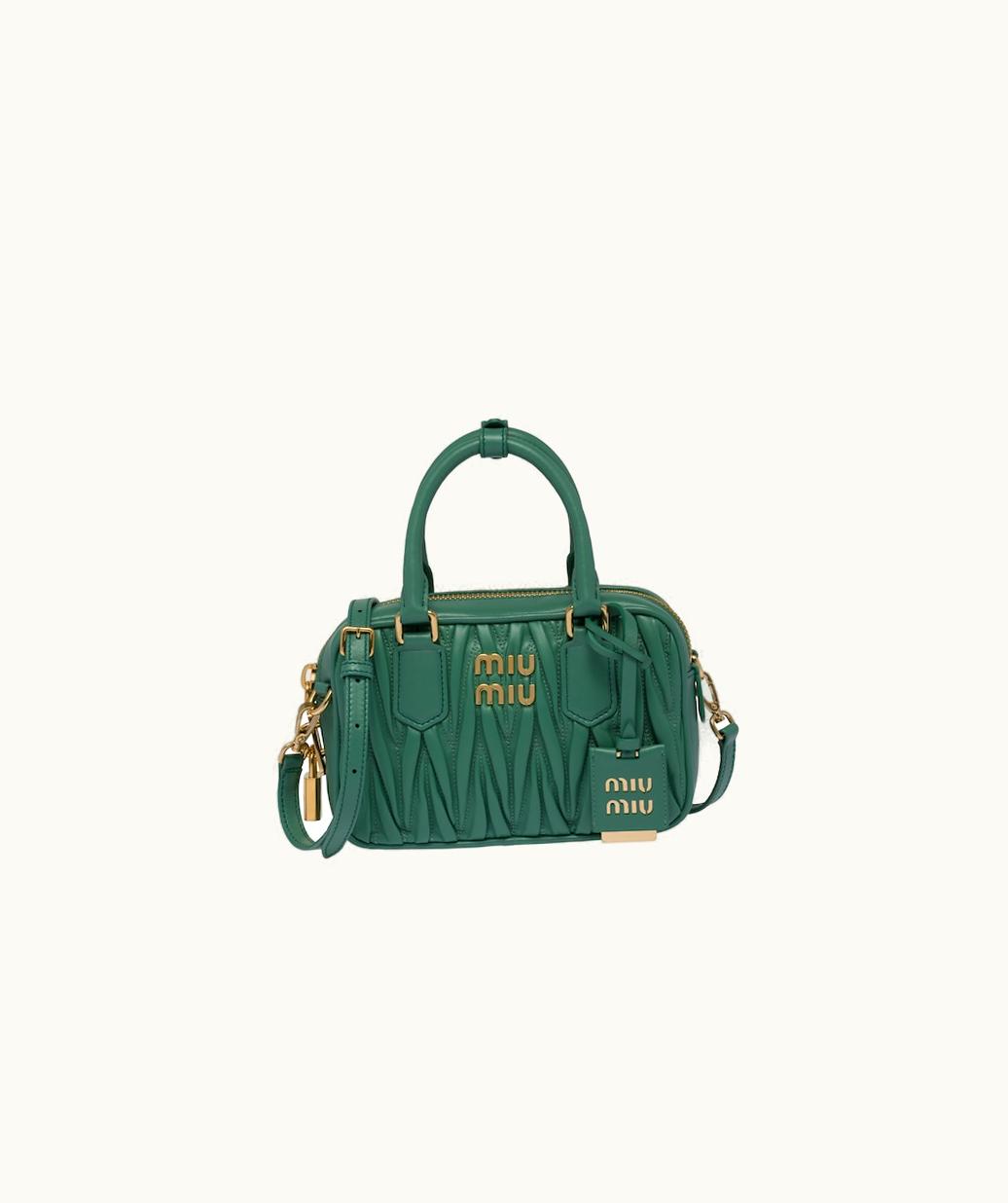 Miu Miu Miu Miu Matelassé Nappa Leather Top-Handle Bag UZ0153396