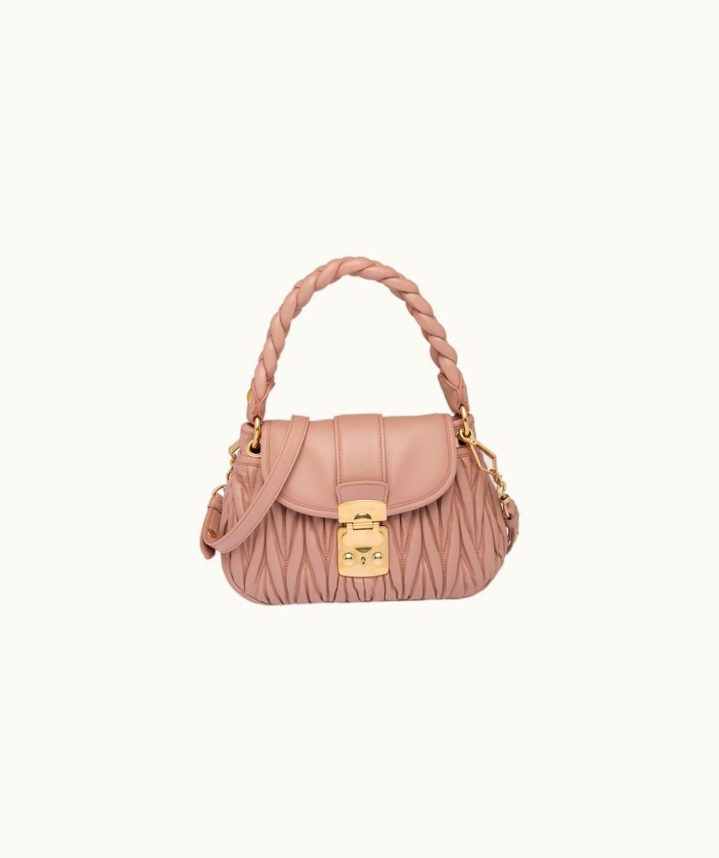 Miu Miu Miu Miu Coffer Matelassé Nappa Leather Handbag UZ0153411