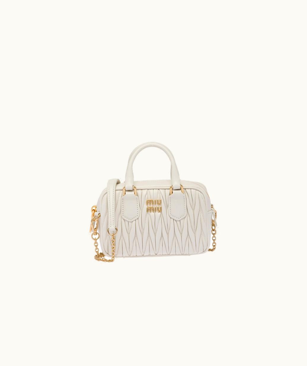 Miu Miu Miu Miu Matelassé Nappa Leather Top-Handle Mini-Bag UZ0153412