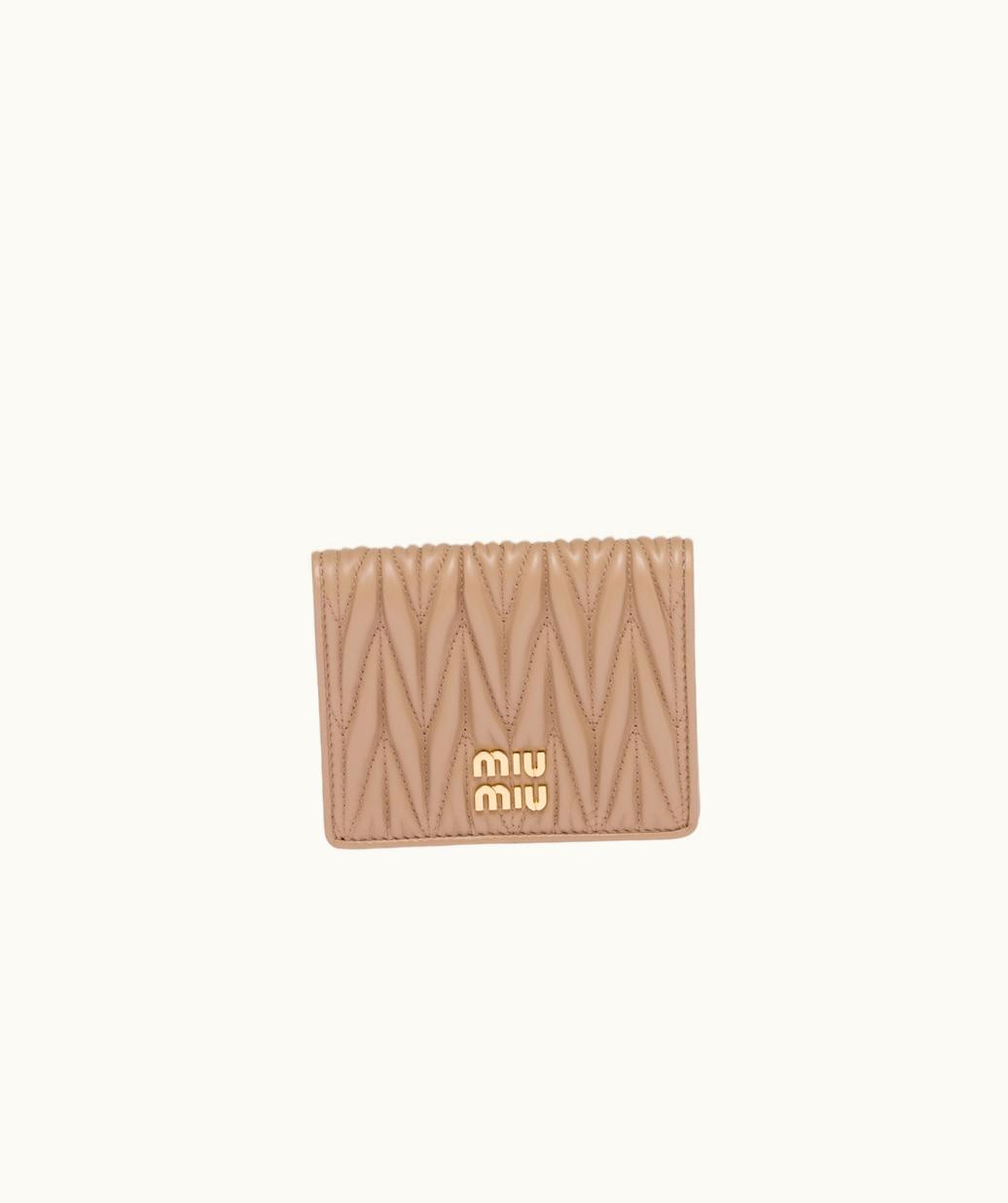Miu Miu Miu Miu Small Matelassé Nappa Leather Wallet UZ0153428