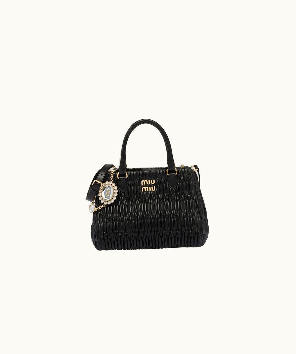 Miu Miu Miu Miu Crystal Nappa Leather And Crystal Handbag UZ0153429