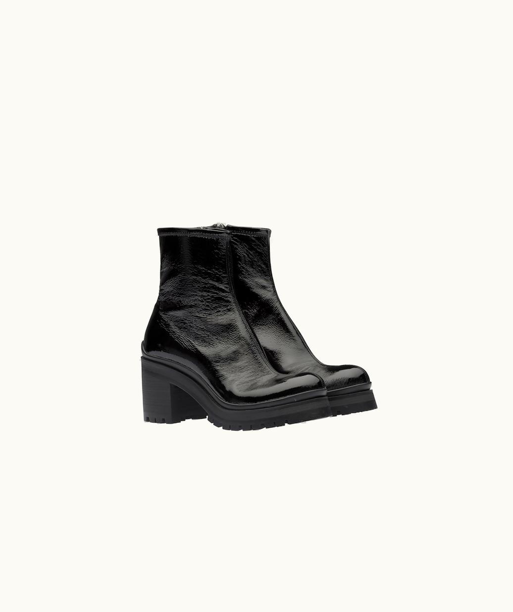 Miu Miu Miu Miu Technical Patent Fabric Booties