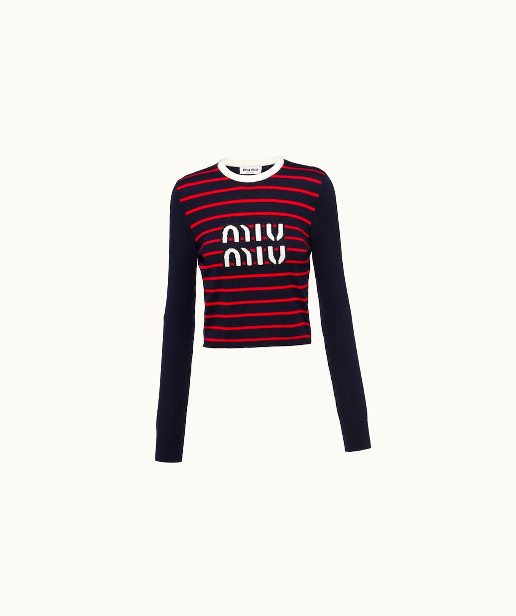 Miu Miu Miu Miu Wool Crew-Neck Sweater UZ0153470