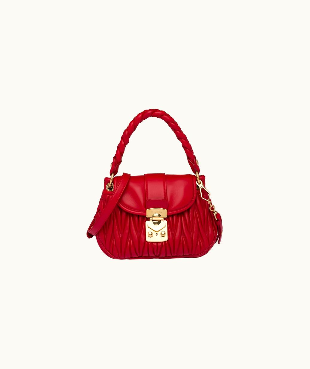 Miu Miu Miu Miu Coffer Matelassé Nappa Leather Handbag UZ0153476