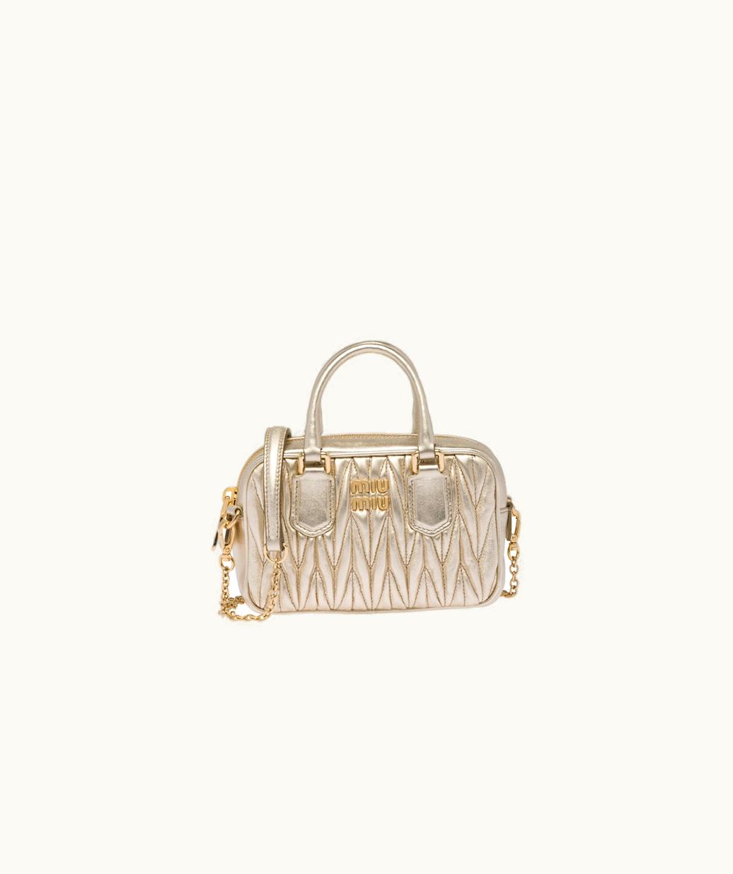 Miu Miu Miu Miu Matelassé Nappa Leather Top-Handle Mini-Bag UZ0153504