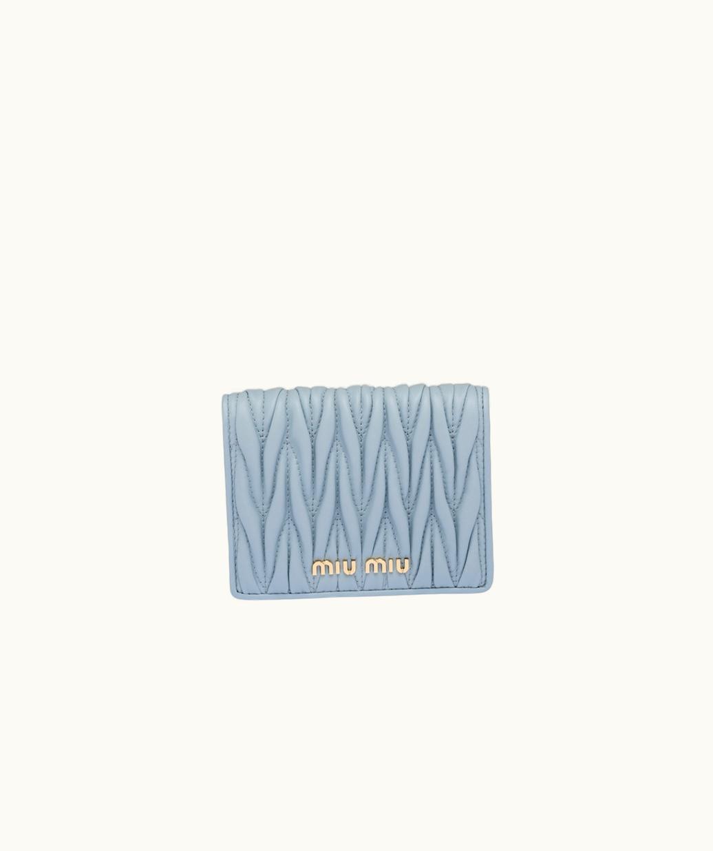 Miu Miu Miu Miu Small Matelassé Nappa Leather Wallet UZ0153523