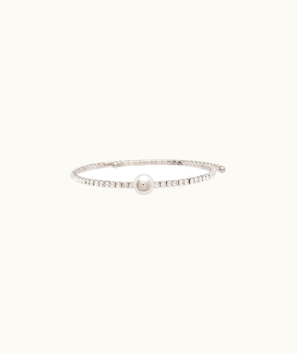 Miu Miu Miu Miu Choker With Crystals And Pearl