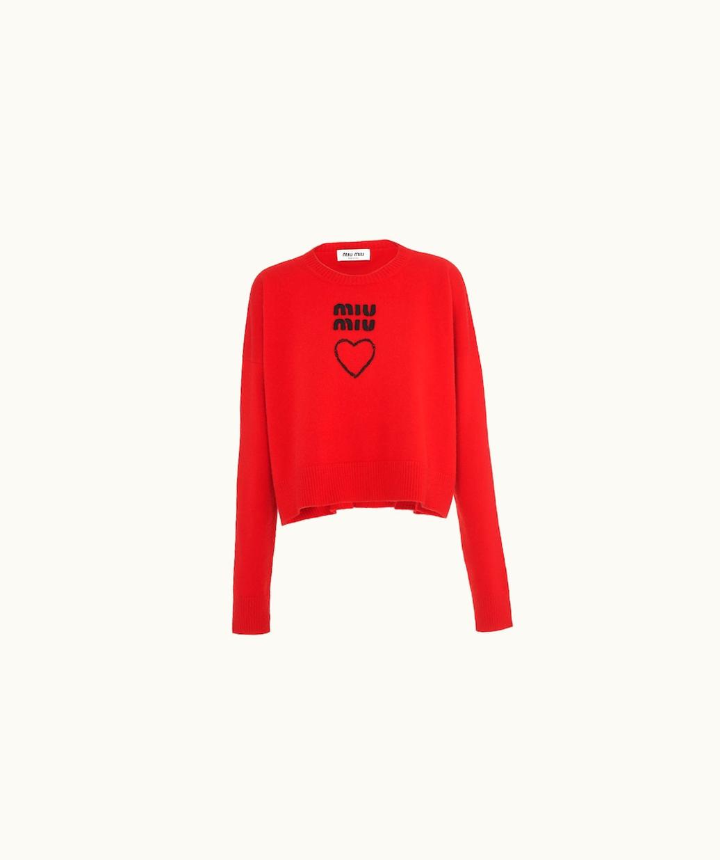 Miu Miu Miu Miu Cashmere Crew-Neck Sweater UZ0153555