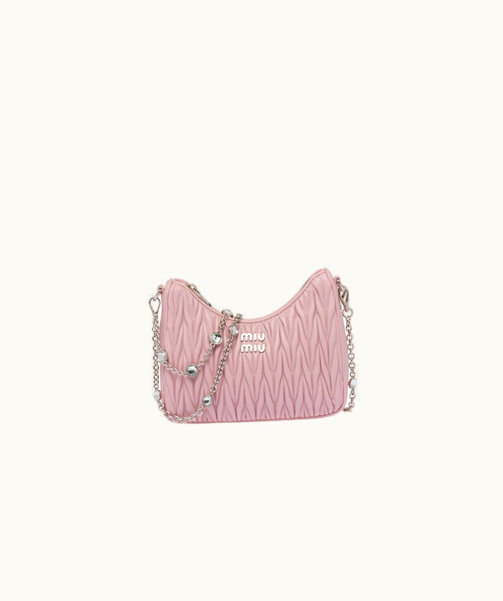 Miu Miu Miu Miu Matelassé Nappa Leather Shoulder Bag UZ0153569