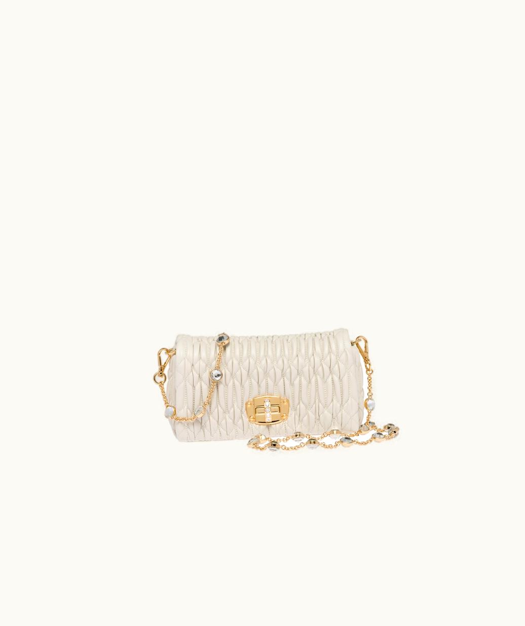 Miu Miu Miu Miu Crystal Nappa Leather And Crystal Mini-Bag UZ0153586