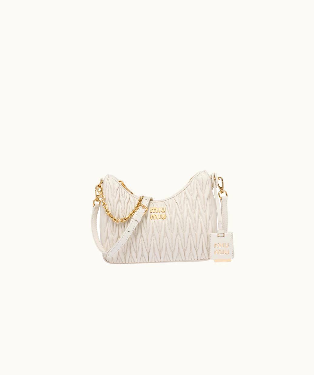 Miu Miu Miu Miu Matelassé Nappa Leather Shoulder Bag UZ0153589
