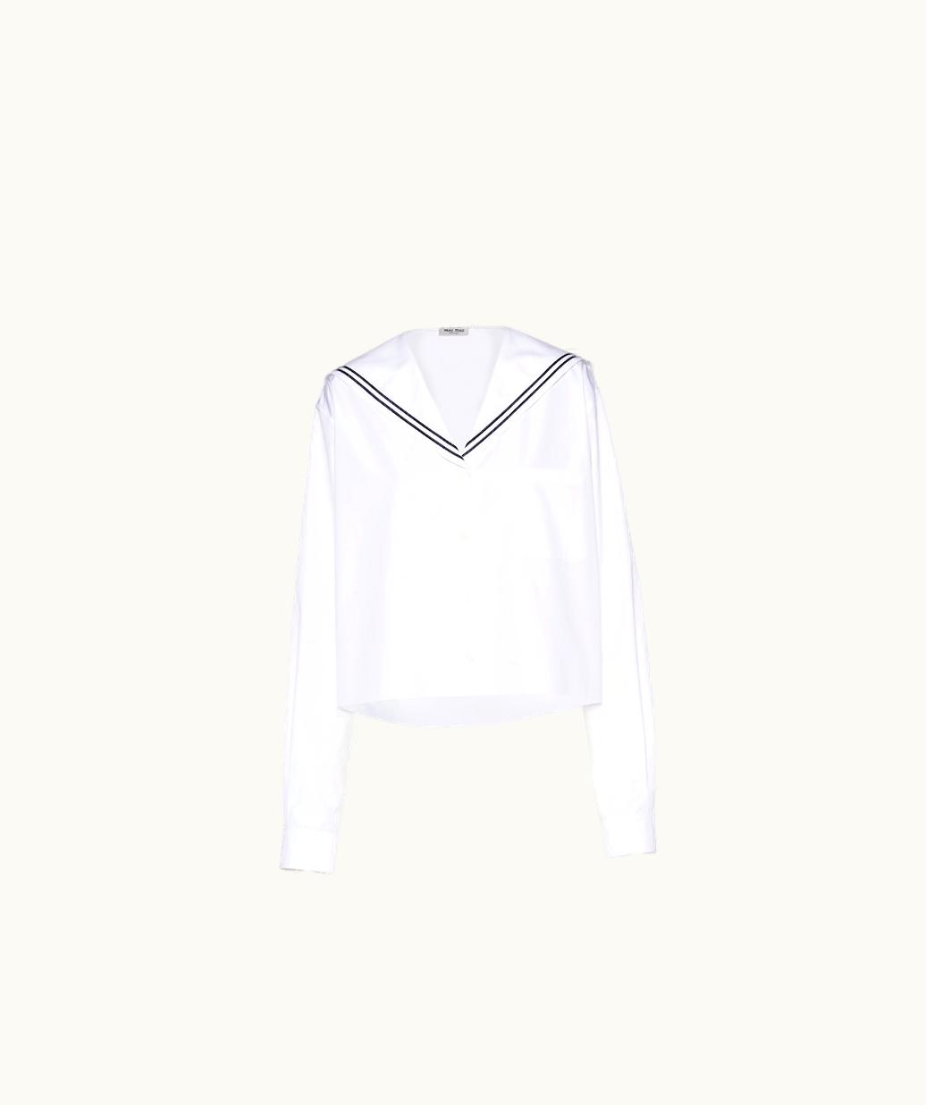 Miu Miu Miu Miu Sailor Poplin Shirt