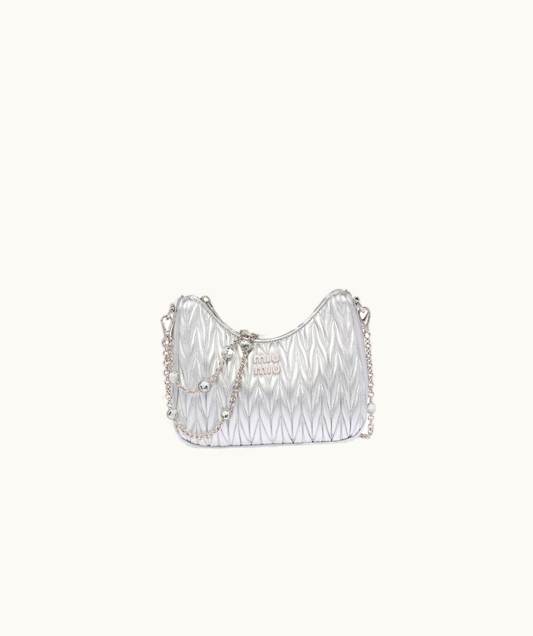 Miu Miu Miu Miu Matelassé Nappa Leather Shoulder Bag UZ0153609