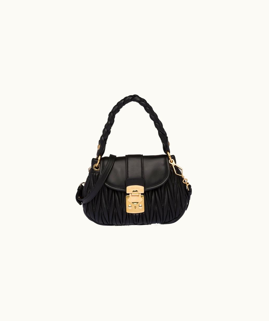 Miu Miu Miu Miu Coffer Matelassé Nappa Leather Handbag UZ0153616