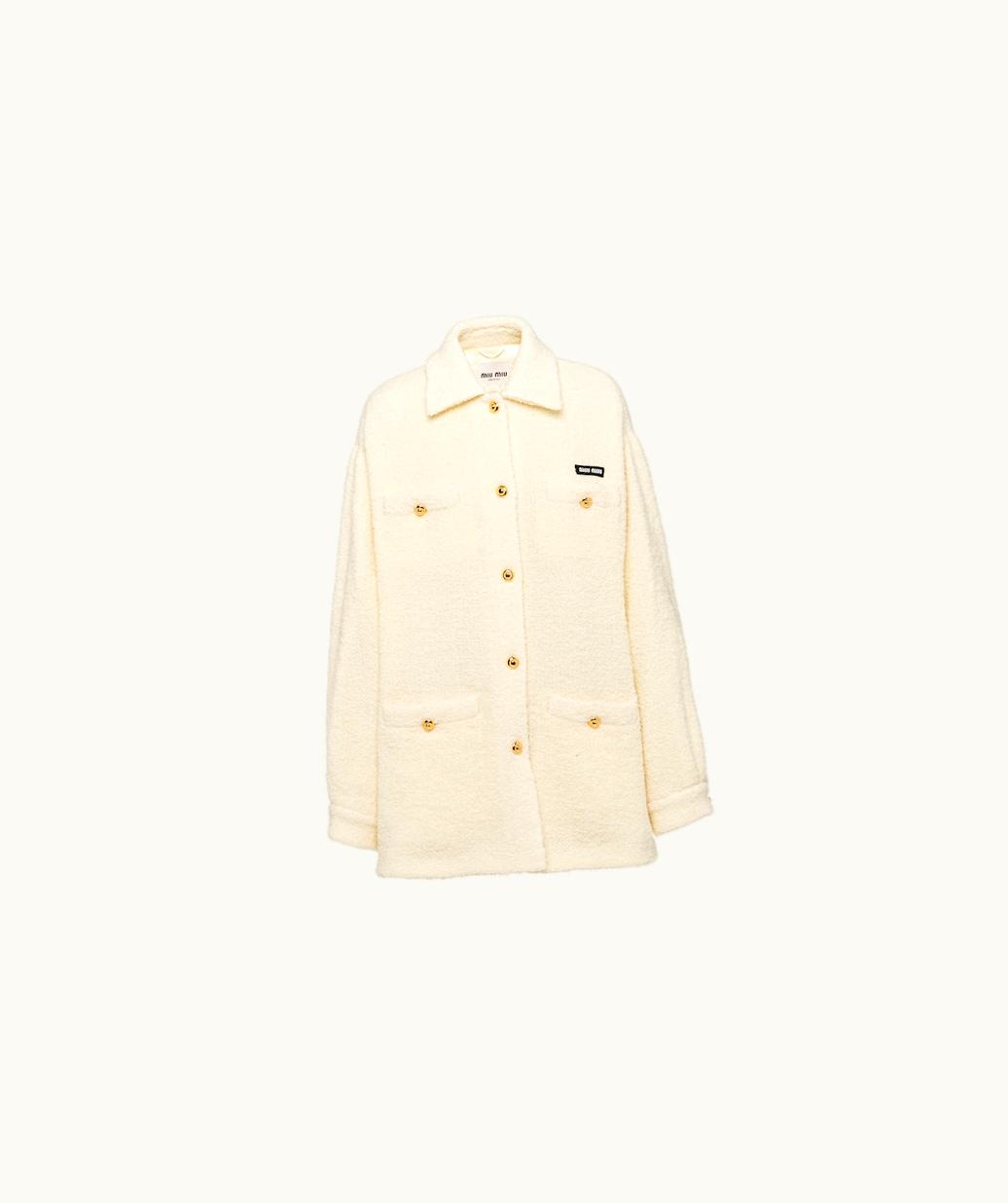 Miu Miu Miu Miu Bouclé Blouson Jacket UZ0153626