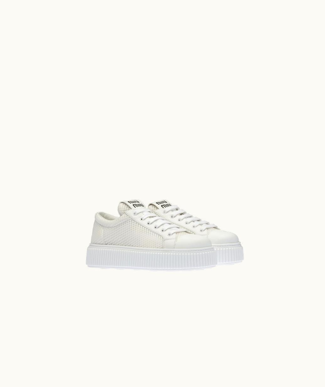 Miu Miu Miu Miu Mesh Flatform Sneakers UZ0153634