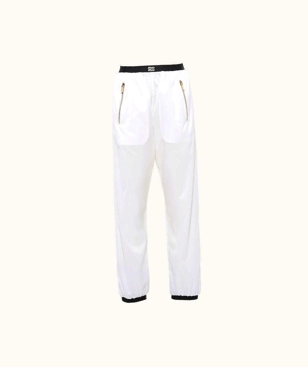 Miu Miu Miu Miu Technical Silk Joggers UZ0153638